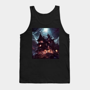 Spooky haunted house Tank Top